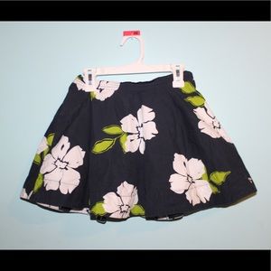 Hollister Navy floral mini skirt